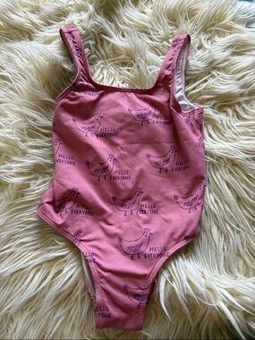 Zara kids girls chicken print one-piece swimsuit